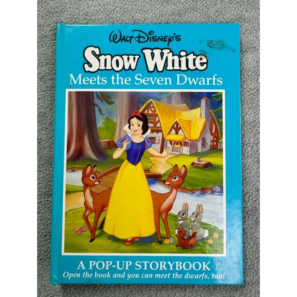 Walt Disney Snow White Meets the Seven Dwarfs Pop-Up Storybook Mouse Works 1990s